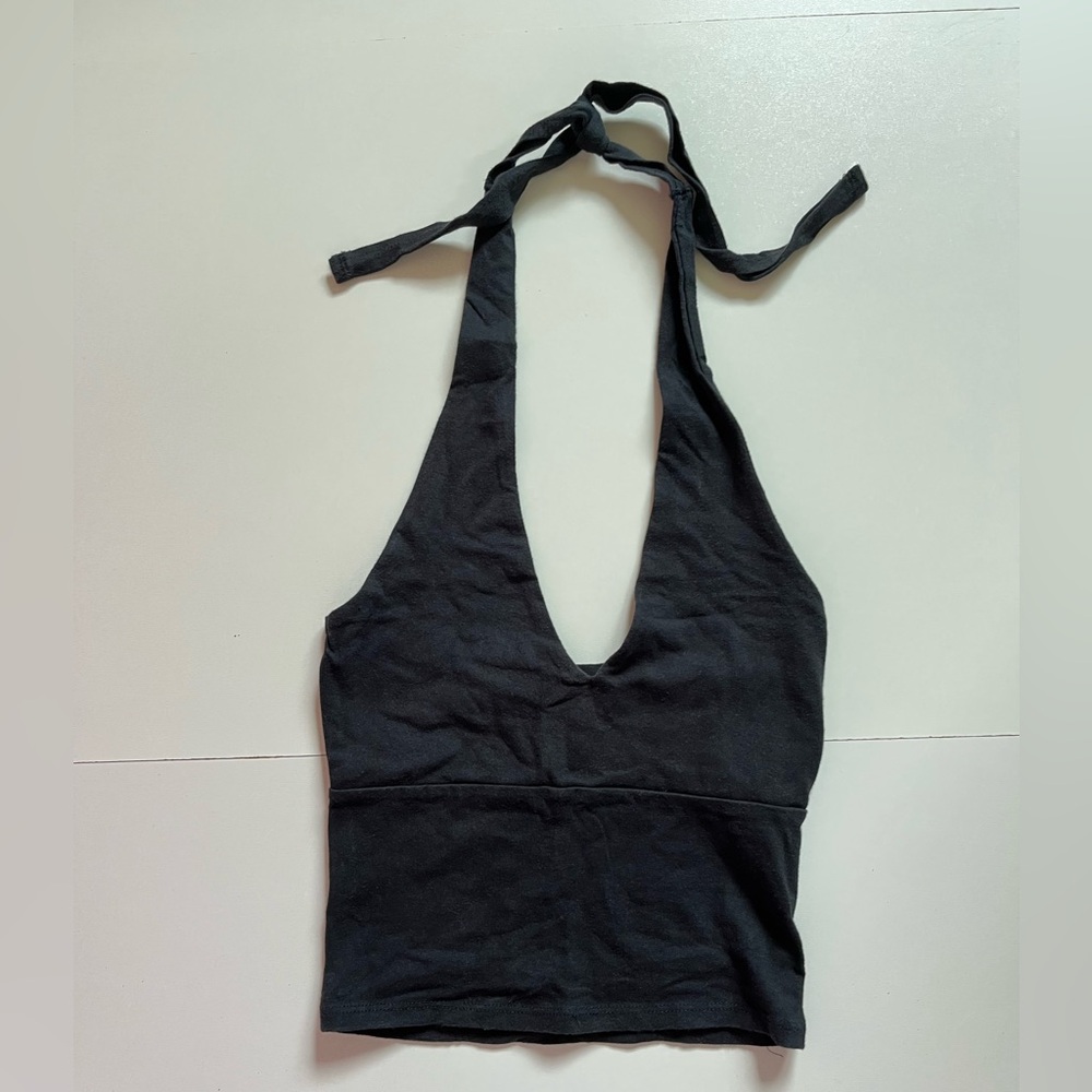 Hollister Black Halter Top